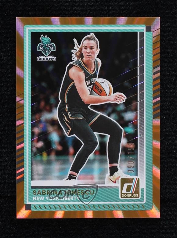 2025 Panini Donruss WNBA Orange Laser 90/199 Sabrina Ionescu #83 1gv4