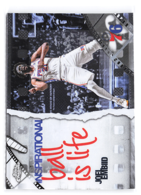Joel Embiid 2025-26 Topps Chrome Basketball “Inspirational Ball Is