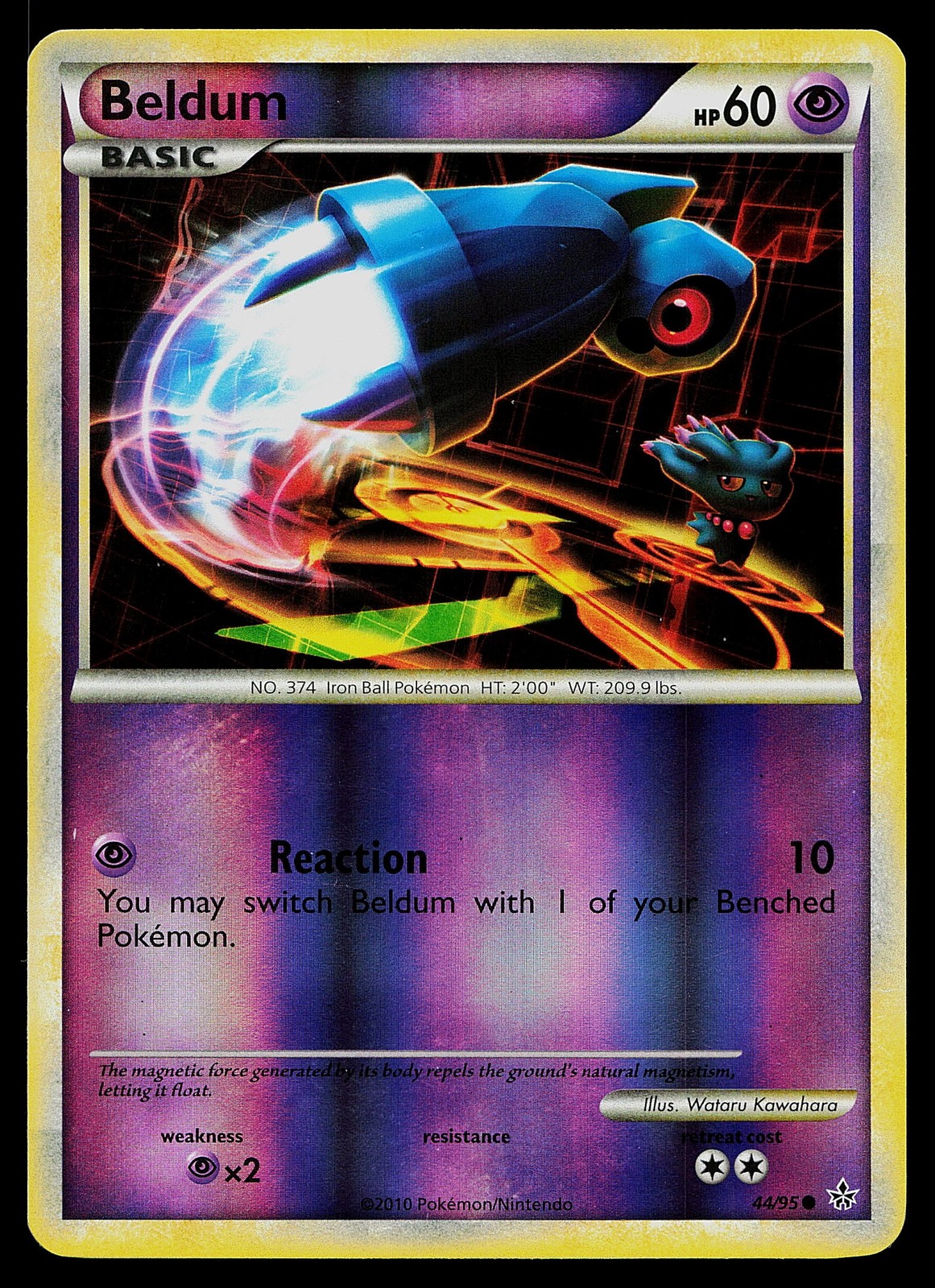 Pokemon Card - Beldum Unleashed 44/95 Common Reverse Holo