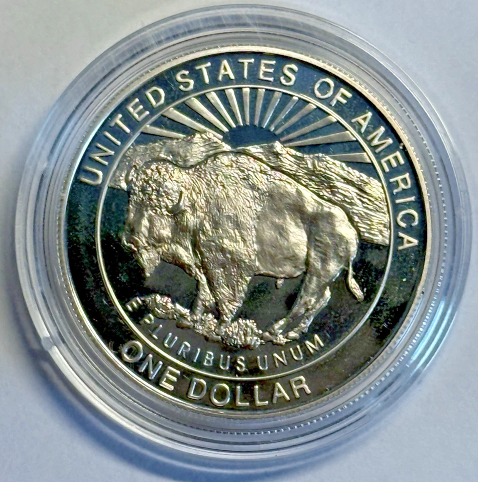 1999 Yellowstone National Park Silver Proof Dollar $1 ~ Free USA Shipping - Image 2 of 4