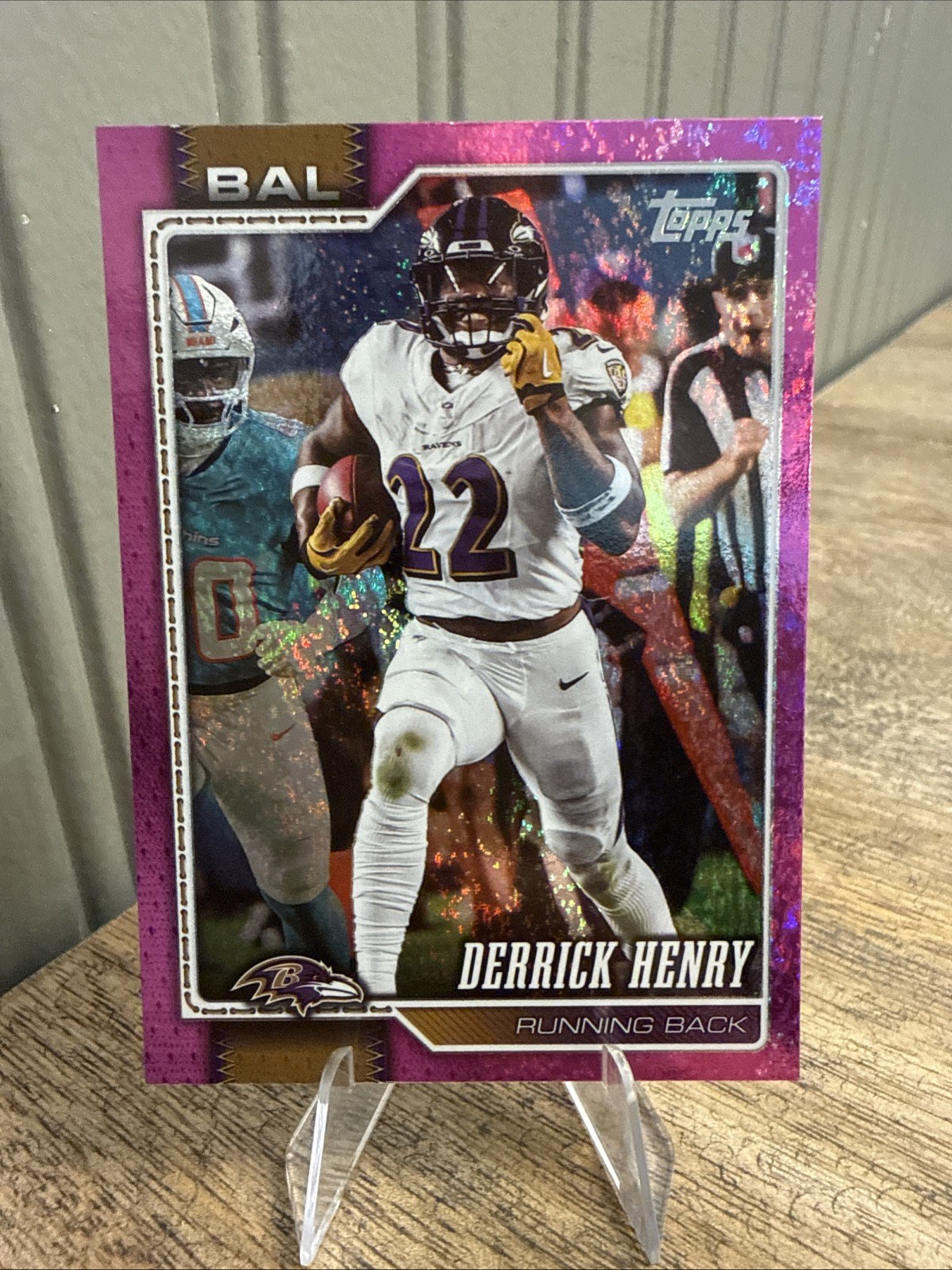 2026 Topps Flagship Football Derrick Henry #16 Pink Holo Tennessee Titans