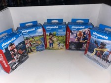 5 PLAYMOBIL Figures 9357, 70063, 70154, 70882, 70879 NISB . Mini Play Sets