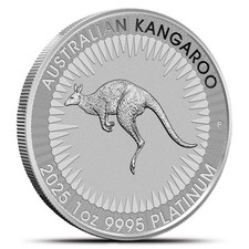 2025 1 oz Australian Platinum Kangaroo Coin (BU) 2198.30 per troy oz