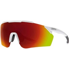 Smith Optics Adult Ruckus Chromapop Matte White/Red One Size Sunglasses