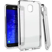 GSA Fused Bumper Hybrid Case For Samsung Galaxy J7 (2018), J737 Silver