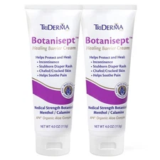 TriDerma Botanisept Healing Barrier Ointment 4 oz, 2 PACK VALUE BUNDLE