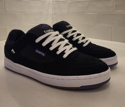 Emerica Mute Black White Gum Mens Size 9 Skateboarding ES Spitfire