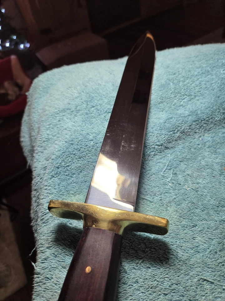 Cold Steel 1849 Riflemans Fixed Knife 12" 1085HC Full Tang Blade Rosewood Handle - Image 3 of 4