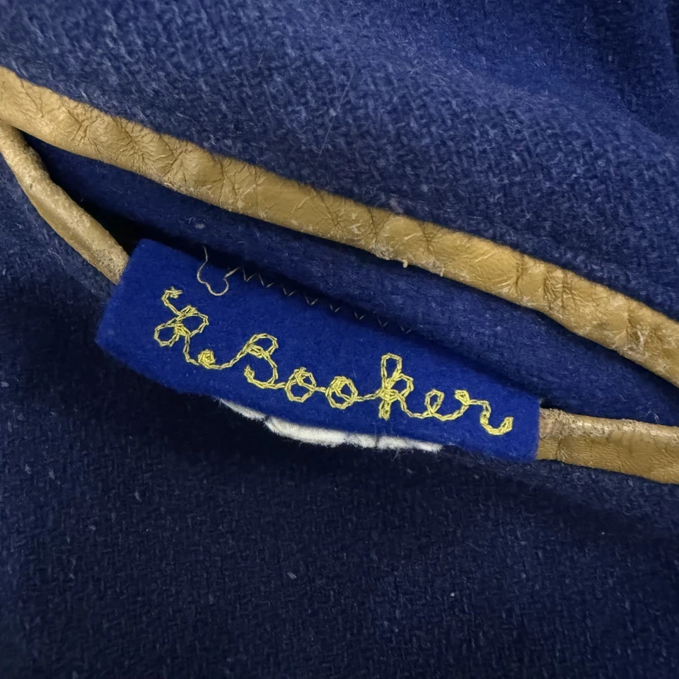 Jaqueta Letterman Varsity Vintage Anos 50 Lã Tamanho Grande FEITA NOS EUA Verdadeira Vintage  - Imagem 4 de 4