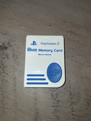 white playstation 2 (8MB) memory card