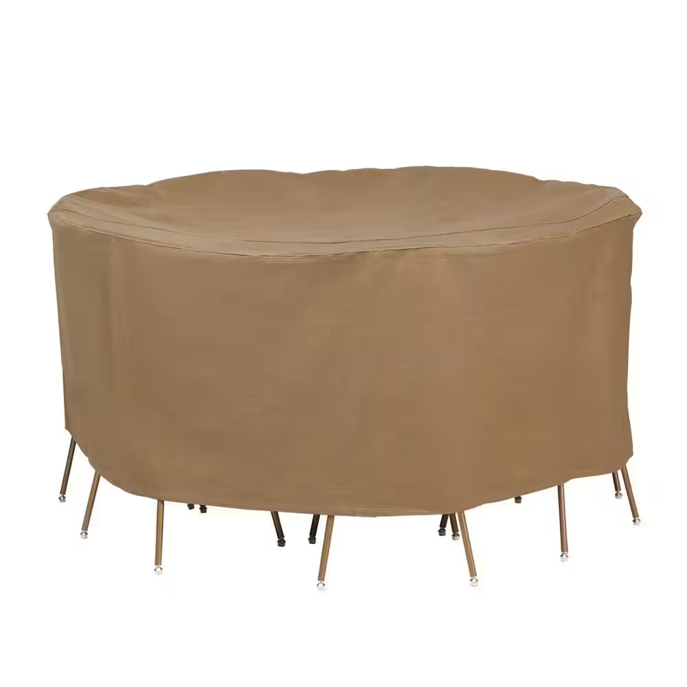 S Essential 108 In. Round Patio Table And Chair Set Cover