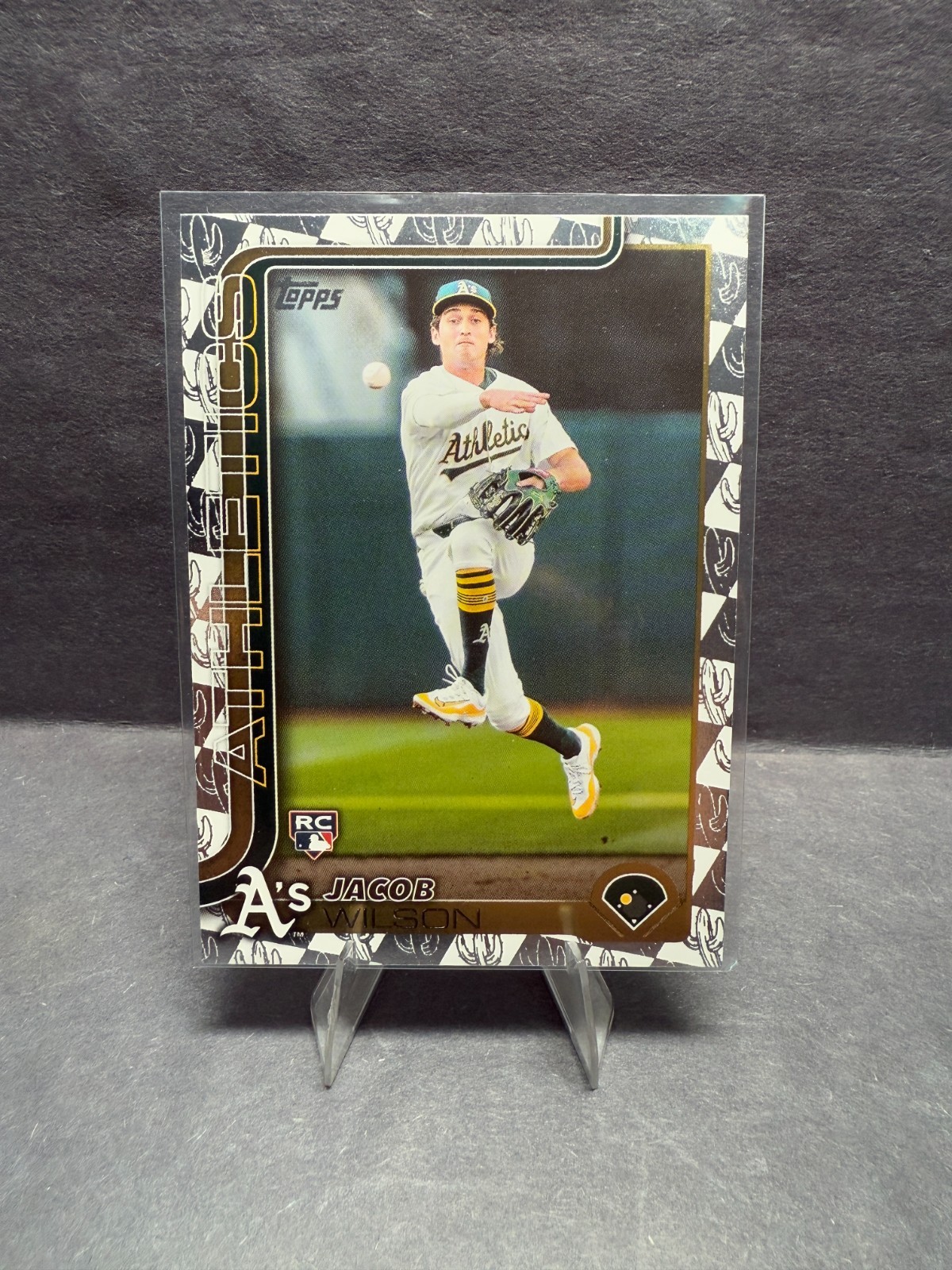 2025 Topps Series 1 - Jacob Wilson #314 - Spring Training (RC) Oakland Athletics