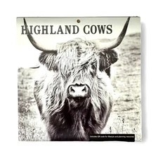 2026 HIGHLAND COWS Mini 7x7” 16 Month Wall Calendar NEW 7x14” Opened