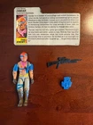 1986 GI JOE COBRA ZANDAR v1 100% COMPLETE WITH FILE CARD