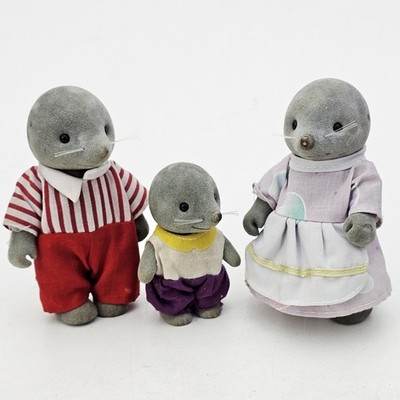 Simba BÄRENWALD Tierfiguren MAULWURF FAMILIE Vater Mutter Kind Sylvanian Forest
