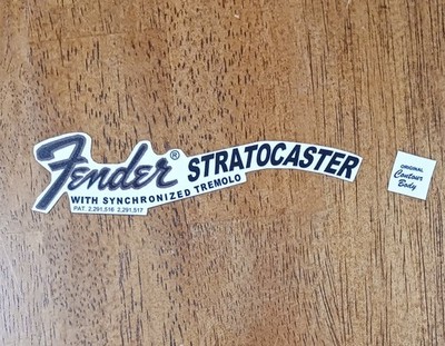 Fender Stratocaster 1970 Style Waterslide Decal Pre-Cut & Ready to Use