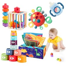 5 in 1 Baby Toys 6 to 12 to 18 Months, Montessori Toy for Babies 6-12 Months,...