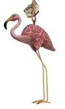 Jim Shore Pink Flamingo Ornament Rare Hard to Find 2009 6" 4014458