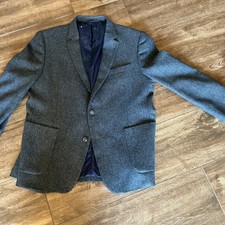 Jos A Bank 1905 Collection Blazer Gray Wool Blend Slim Fit 2 Button Sport Coat
