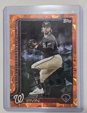 2025 Topps Series 1 Jake Irvin ORANGE FOIL #18/25  SSP