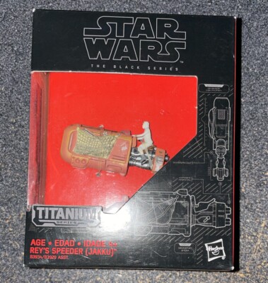 Star Wars The Black Series Titanium Series Rey's Speeder Jakku #05 Hasbro NEW