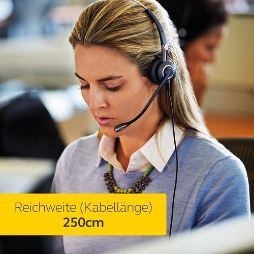 Jabra BIZ 2400 II Duo Bluetooth USB MS Skype Optimized Noise-Cancelling Headset - Picture 10 of 19