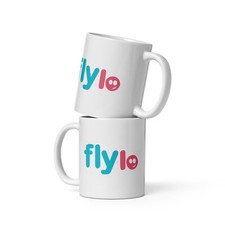 Funny FlyLo Airline Logo Mug - Hilarious Gift for Aviation Fans & Comedy Lovers