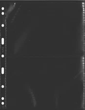 Lighthouse VARIO Stock Sheet Double Sided 2 Pocket Protector Pages Size: 2S