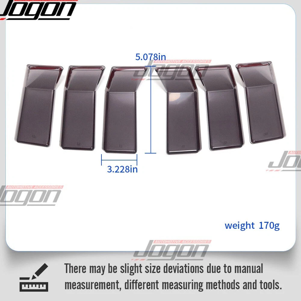 6PCS Rear Tail Lamp Covers Decor ABS For Ford Mustang GT S650 Dark Horse 2024-25 - Picture 2 of 11