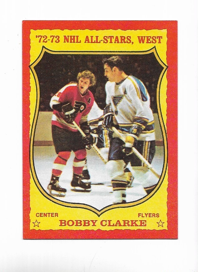 1973-74 OPC:#50 Bobby Clarke,Flyers(LIGHT BACK)
