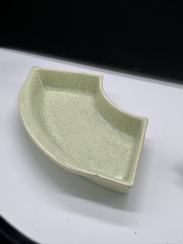 TWO Bauer Lazy Susan Dish Mint Green Speckle Ware MCM Vintage - Picture 17 of 18