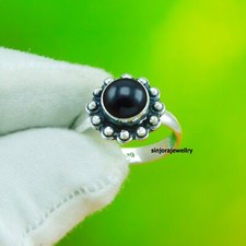 Black Onyx Gemstone 925 sterling silver handmade Gift Ring US size 5 to 13