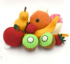Felt food fruit set, Play food, Pretend food for play, play kitchen