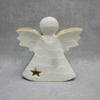 Casablanca Engel Aria Weiß Mangoholz Winter Weihnachten Advent Deko