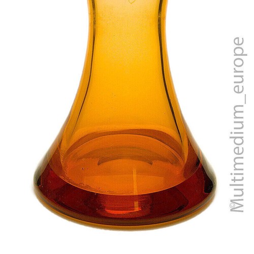 Große WMF Uranglas Vase von Erich Jachmann 50er Jahre orange Überfang - Bild 5 von 10
