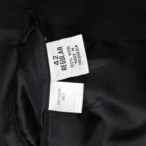 Versini 42R 36x30 Gray 100% Wool Mens Sport Coat Jacket Pants Suit - Picture 17 of 24