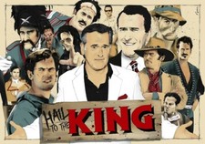BRUCE CAMPBELL ASH HAIL TO THE KING PRINT 14 x 20 ARTIST JOHN SLOBODA SIGNED !!!