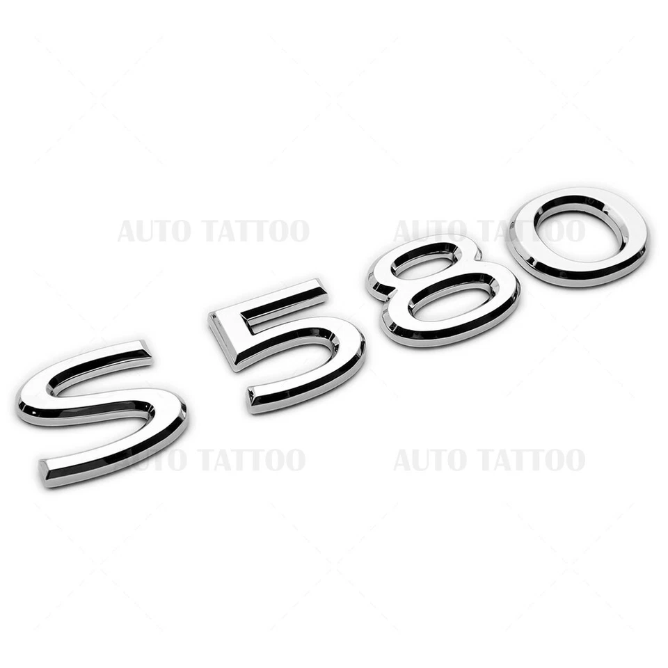 Mercedes-Maybach S 580 AMG letra emblema maletero logotipo placa de identificación insignia cromada Foto 2 de 4