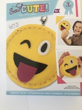 New "EMOJI" Sew Cute Backpack Clip Kit Mini Felt Kit-Emoji Sealed Free Shipping