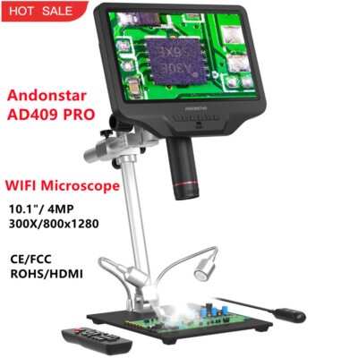 10.1'' Andonstar AD409 PRO 4MP 300X HDMI WIFI Microscope Digital Microscope