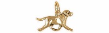 Labrador Retriever Jewelry 14k Gold Handmade Labrador Charm  LB93X-CG