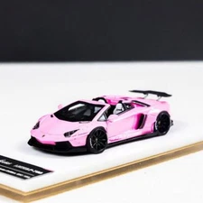 FW 1:64 Pink Aventador LP700 Convertible LBWK Sport Model Diecast Resin Car