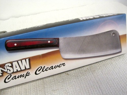 NEW ArkNSaw Heavy Duty Camp Cleaver w/Sheath & Box-FAST SHIPPING!! - Picture 4 of 11