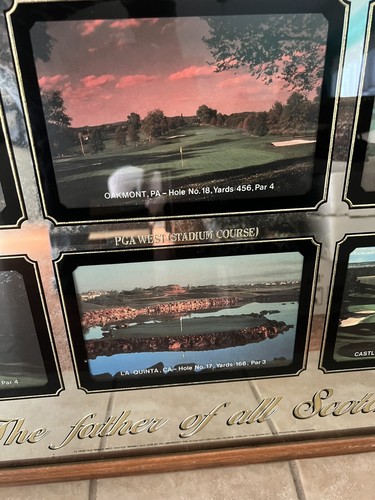 RARE The Glenlivet Scotch Whiskey Mirror 30” Golf 100 Greatest Golf Courses - Picture 5 of 7