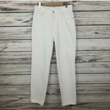 Levis Sz 9 Jr/28" Vtg 90's 512 Slim Fit Straight Leg White High Rise Mom Jeans
