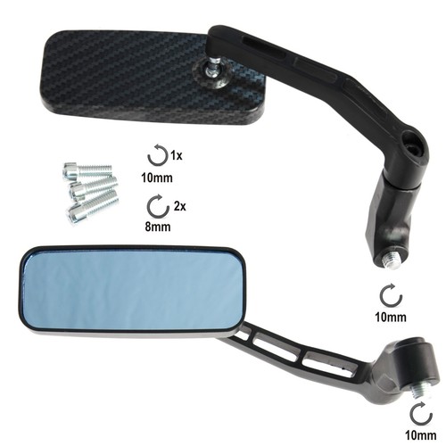 COPPIA SPECCHIETTI RETROVISORI PER MOTO YAMAHA - Foto 8