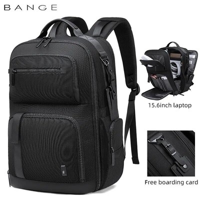 BANGE Men Backpack New USB Charge Laptop Business  Waterproof school Travel bag