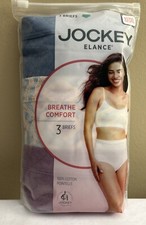 NEW Jockey 3-Pack Elance Briefs Size 10/3XL Breathe Comfort / 100 Cotton