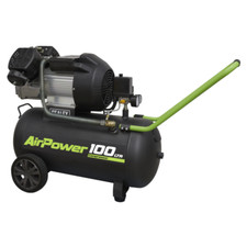 Air Compressor 100L V-Twin Direct Drive 3hp Workshop Tools Sealey SAC10030VE B