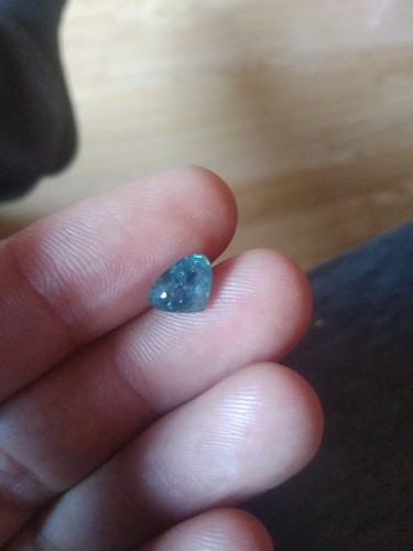 2.71Ct Zafiro Natural Azul Verdoso Sin Tratar Origen Tanga (Ver Vídeo) - Picture 4 of 12